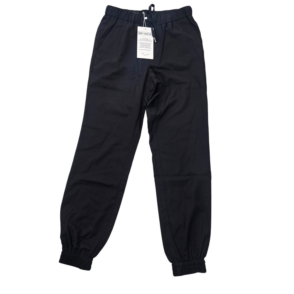 Wildfang The Empower Drawstring Pant Black Joggers WP6400 XSmall NWT